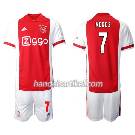 Ajax Amsterdam David Neres 7 Kinder Heim Trikotsatz 2020/21 Kurzarm (+ Kurze Hosen)